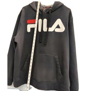 🖤 Fila Sport GRAY Logo Hoodie Sweatshirt – Size XL